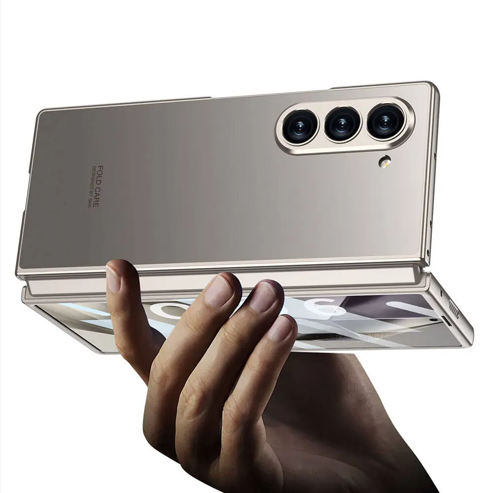 Galaxy Z Fold 6 Titanyum Metal Tasarımlı Kapak - GKK Kıpta Caz