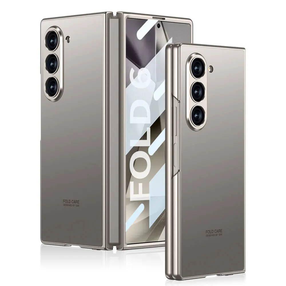 Galaxy Z Fold 6 Titanyum Metal Tasarımlı Kapak - GKK Kıpta Caz