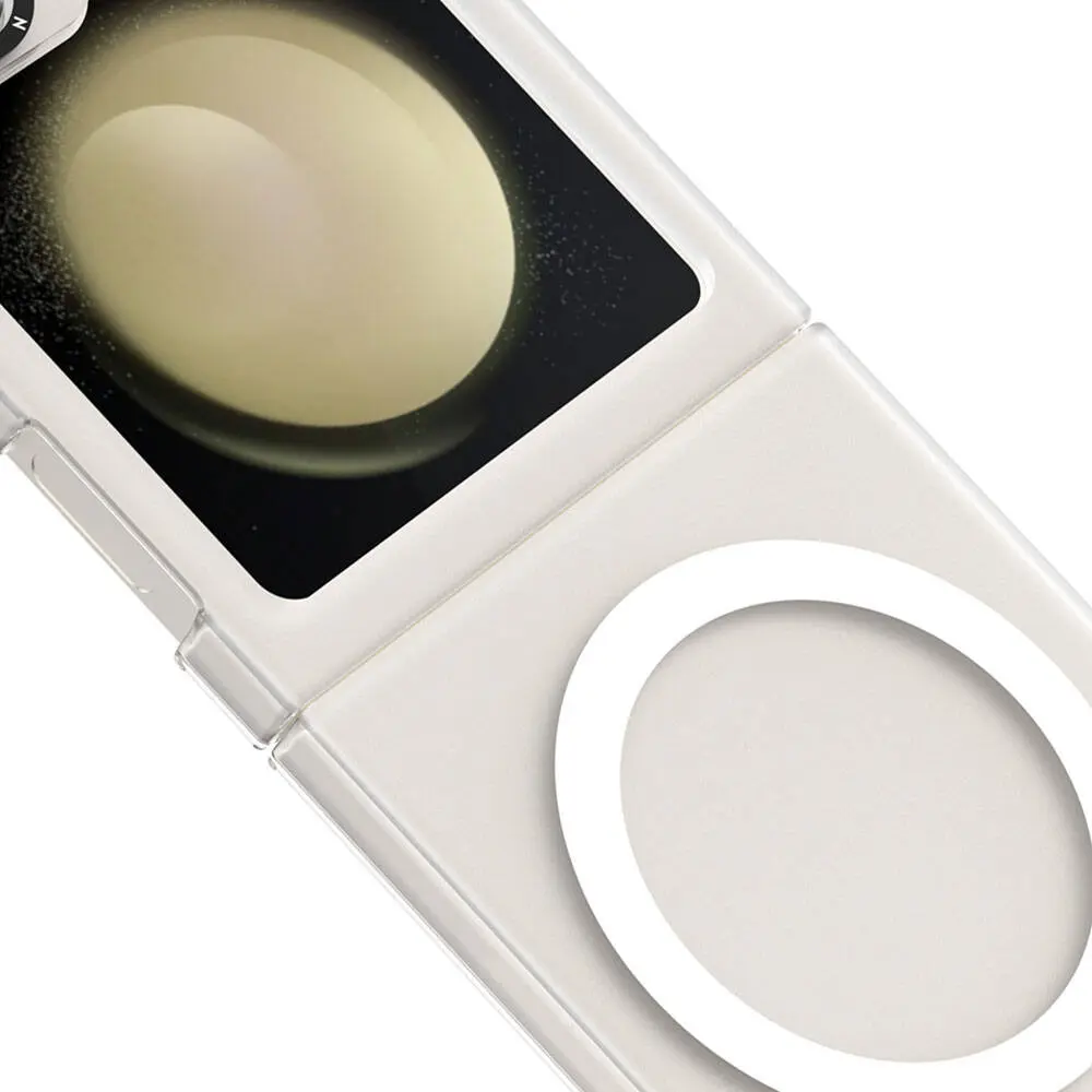 Galaxy Z Flip 6 MagSafe Uyumlu Şeffaf Kılıf - Youngkit Hidden Sand