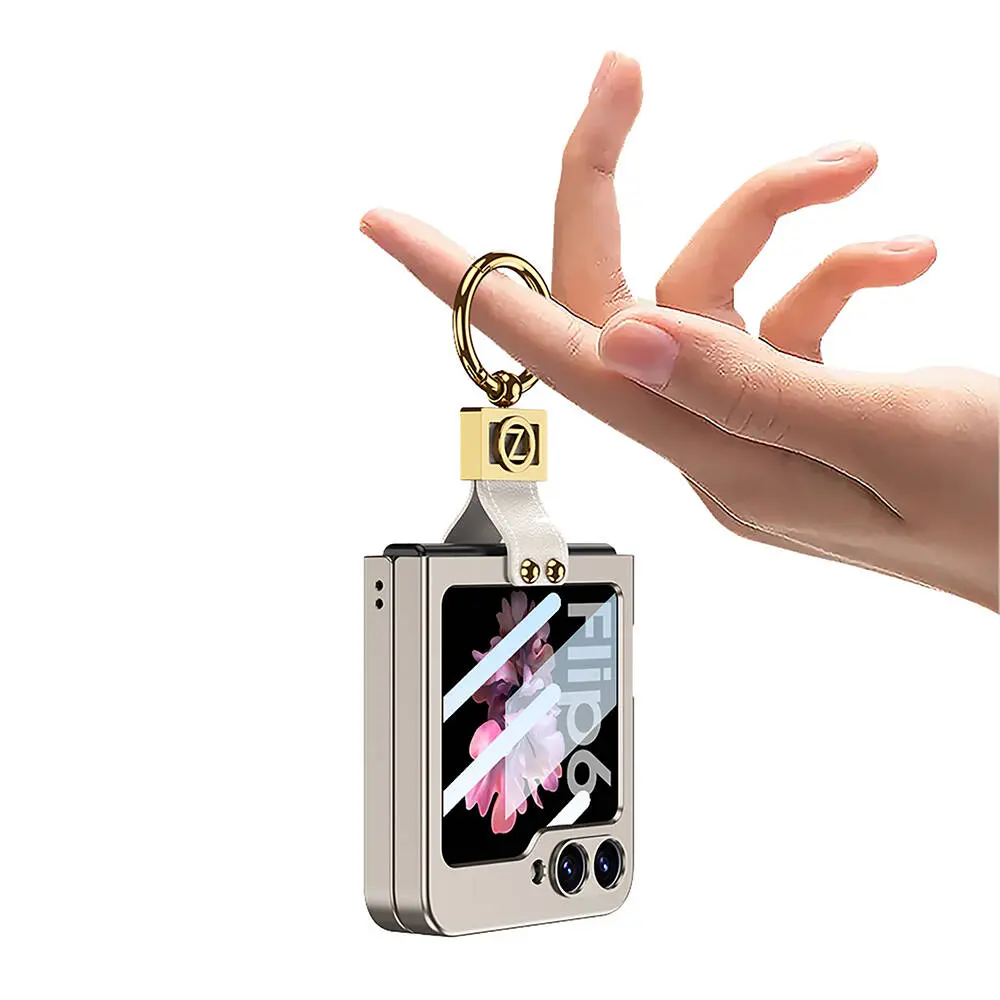 Galaxy Z Flip 6 Yüzüklü Kılıf, Z Harfli Tasarım - GKK Kıpta