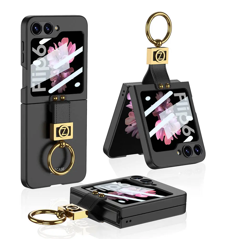 Galaxy Z Flip 6 Yüzüklü Kılıf, Z Harfli Tasarım - GKK Kıpta
